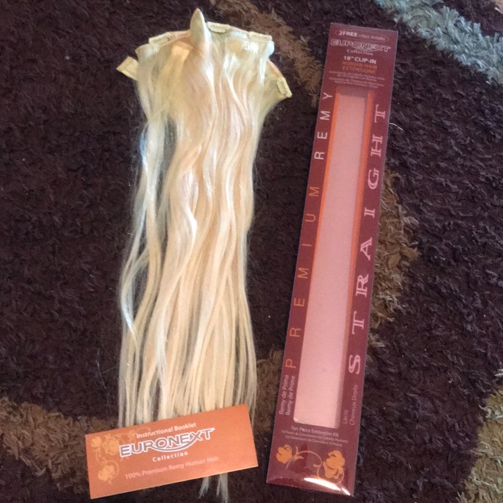 Euronext HUMAN hair clip in extensions